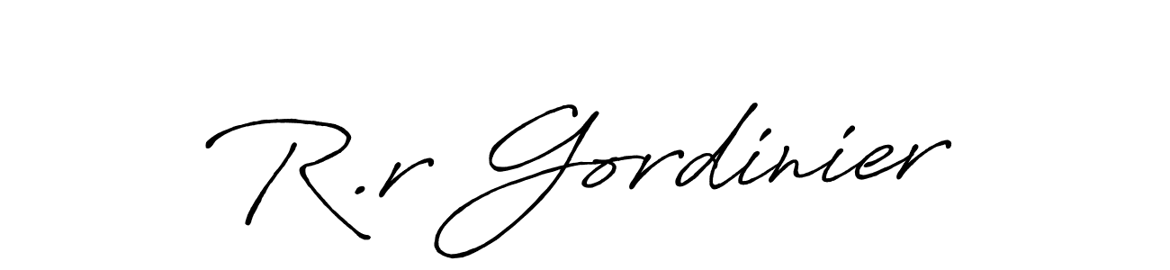 How to Draw R.r Gordinier signature style? Antro_Vectra_Bolder is a latest design signature styles for name R.r Gordinier. R.r Gordinier signature style 7 images and pictures png