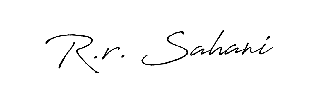 It looks lik you need a new signature style for name R.r. Sahani. Design unique handwritten (Antro_Vectra_Bolder) signature with our free signature maker in just a few clicks. R.r. Sahani signature style 7 images and pictures png