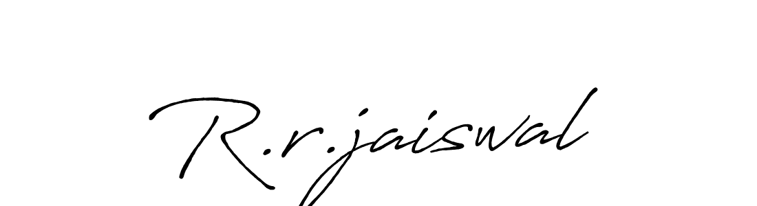 Also we have R.r.jaiswal name is the best signature style. Create professional handwritten signature collection using Antro_Vectra_Bolder autograph style. R.r.jaiswal signature style 7 images and pictures png