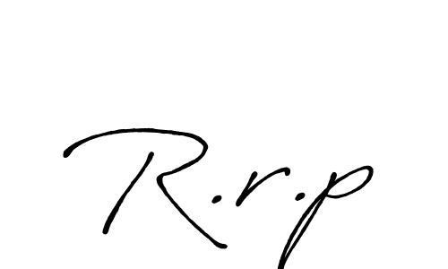 if you are searching for the best signature style for your name R.r.p. so please give up your signature search. here we have designed multiple signature styles  using Antro_Vectra_Bolder. R.r.p signature style 7 images and pictures png