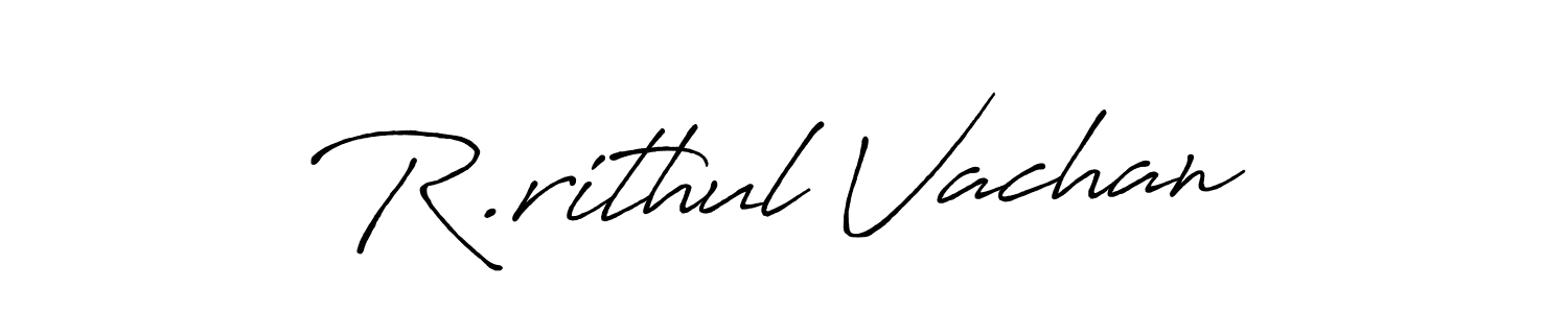 R.rithul Vachan stylish signature style. Best Handwritten Sign (Antro_Vectra_Bolder) for my name. Handwritten Signature Collection Ideas for my name R.rithul Vachan. R.rithul Vachan signature style 7 images and pictures png