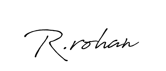 Antro_Vectra_Bolder is a professional signature style that is perfect for those who want to add a touch of class to their signature. It is also a great choice for those who want to make their signature more unique. Get R.rohan name to fancy signature for free. R.rohan signature style 7 images and pictures png