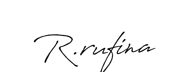 R.rufina stylish signature style. Best Handwritten Sign (Antro_Vectra_Bolder) for my name. Handwritten Signature Collection Ideas for my name R.rufina. R.rufina signature style 7 images and pictures png