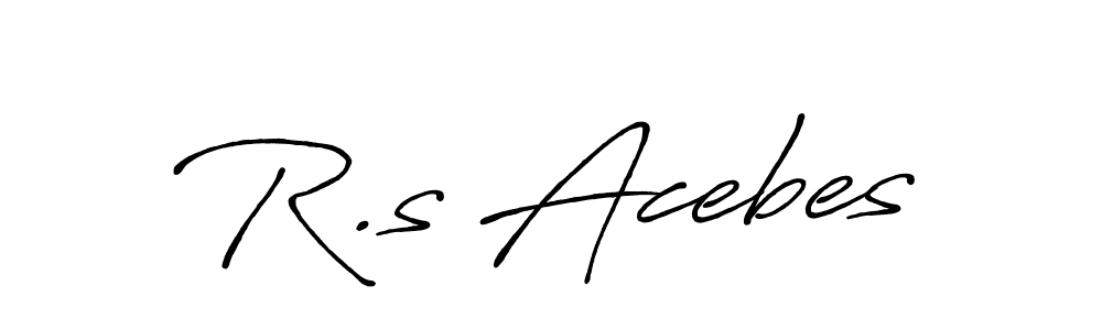 Once you've used our free online signature maker to create your best signature Antro_Vectra_Bolder style, it's time to enjoy all of the benefits that R.s Acebes name signing documents. R.s Acebes signature style 7 images and pictures png