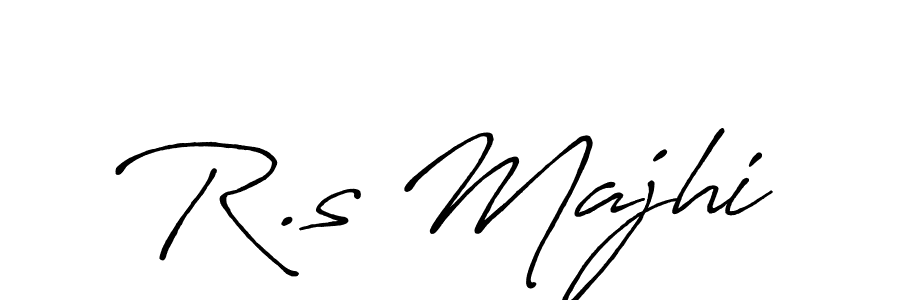 How to make R.s Majhi name signature. Use Antro_Vectra_Bolder style for creating short signs online. This is the latest handwritten sign. R.s Majhi signature style 7 images and pictures png
