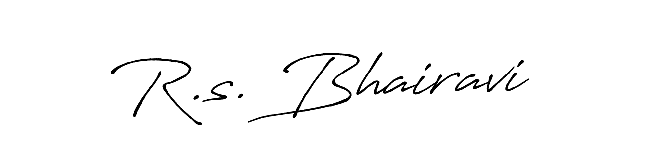 You should practise on your own different ways (Antro_Vectra_Bolder) to write your name (R.s. Bhairavi) in signature. don't let someone else do it for you. R.s. Bhairavi signature style 7 images and pictures png