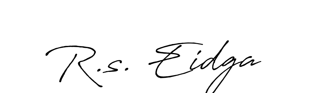 This is the best signature style for the R.s. Eidga name. Also you like these signature font (Antro_Vectra_Bolder). Mix name signature. R.s. Eidga signature style 7 images and pictures png