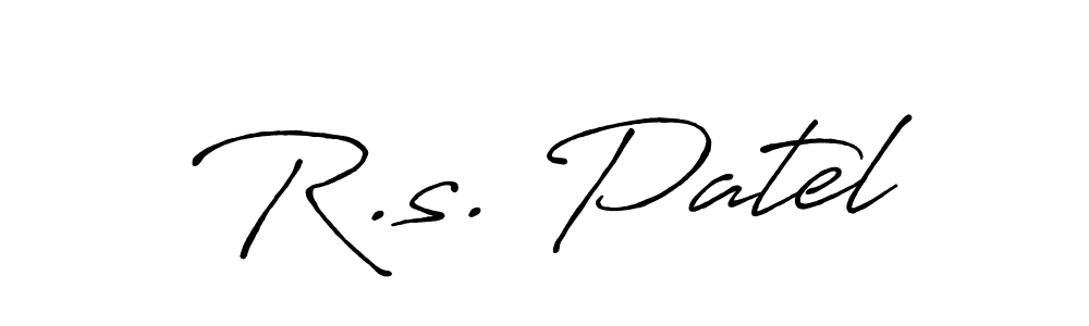 It looks lik you need a new signature style for name R.s. Patel. Design unique handwritten (Antro_Vectra_Bolder) signature with our free signature maker in just a few clicks. R.s. Patel signature style 7 images and pictures png