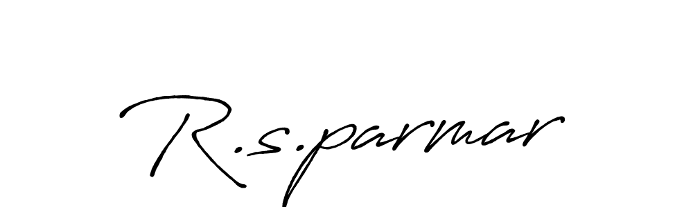 How to make R.s.parmar signature? Antro_Vectra_Bolder is a professional autograph style. Create handwritten signature for R.s.parmar name. R.s.parmar signature style 7 images and pictures png