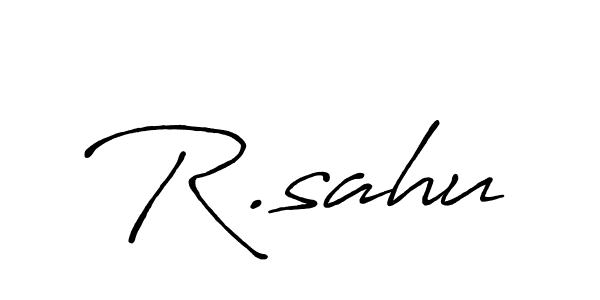 You should practise on your own different ways (Antro_Vectra_Bolder) to write your name (R.sahu) in signature. don't let someone else do it for you. R.sahu signature style 7 images and pictures png