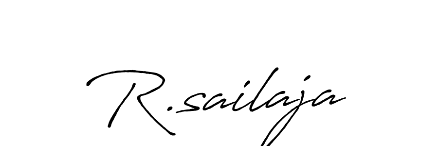 R.sailaja stylish signature style. Best Handwritten Sign (Antro_Vectra_Bolder) for my name. Handwritten Signature Collection Ideas for my name R.sailaja. R.sailaja signature style 7 images and pictures png