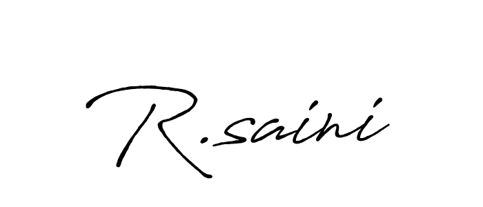 R.saini stylish signature style. Best Handwritten Sign (Antro_Vectra_Bolder) for my name. Handwritten Signature Collection Ideas for my name R.saini. R.saini signature style 7 images and pictures png