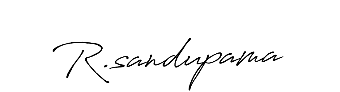 Create a beautiful signature design for name R.sandupama. With this signature (Antro_Vectra_Bolder) fonts, you can make a handwritten signature for free. R.sandupama signature style 7 images and pictures png