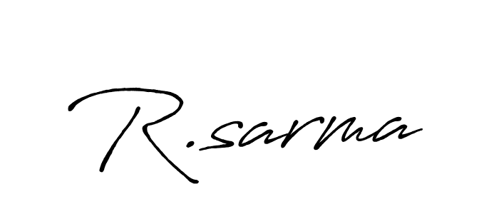 Design your own signature with our free online signature maker. With this signature software, you can create a handwritten (Antro_Vectra_Bolder) signature for name R.sarma. R.sarma signature style 7 images and pictures png