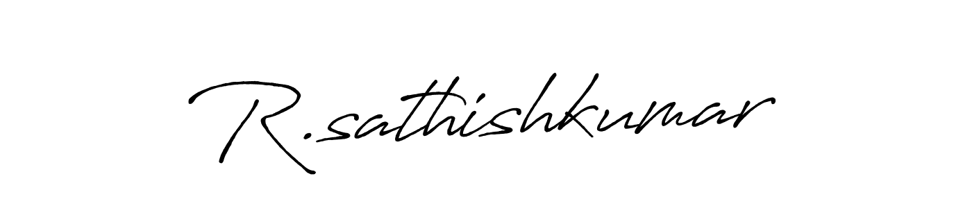 Create a beautiful signature design for name R.sathishkumar. With this signature (Antro_Vectra_Bolder) fonts, you can make a handwritten signature for free. R.sathishkumar signature style 7 images and pictures png