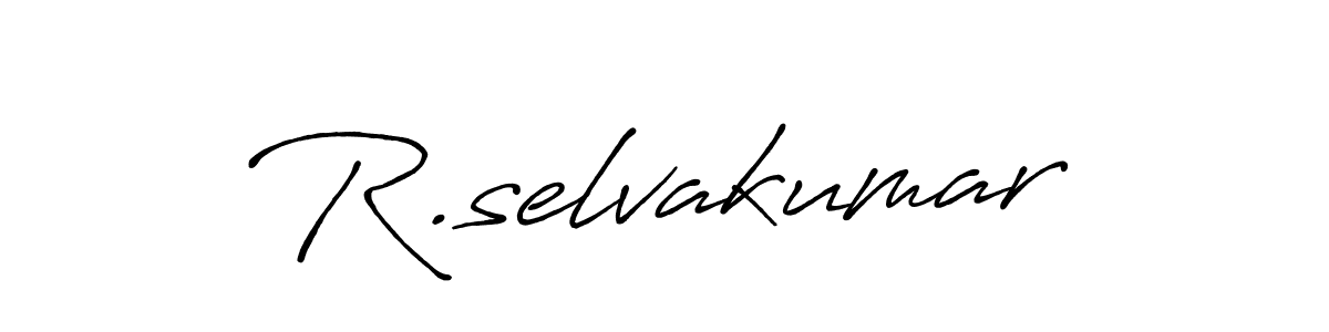 Design your own signature with our free online signature maker. With this signature software, you can create a handwritten (Antro_Vectra_Bolder) signature for name R.selvakumar. R.selvakumar signature style 7 images and pictures png