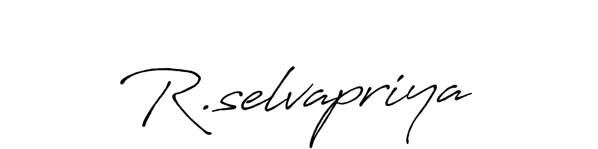 Design your own signature with our free online signature maker. With this signature software, you can create a handwritten (Antro_Vectra_Bolder) signature for name R.selvapriya. R.selvapriya signature style 7 images and pictures png