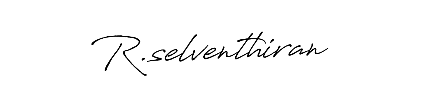 Design your own signature with our free online signature maker. With this signature software, you can create a handwritten (Antro_Vectra_Bolder) signature for name R.selventhiran. R.selventhiran signature style 7 images and pictures png