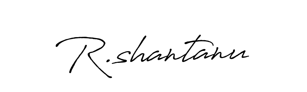 The best way (Antro_Vectra_Bolder) to make a short signature is to pick only two or three words in your name. The name R.shantanu include a total of six letters. For converting this name. R.shantanu signature style 7 images and pictures png
