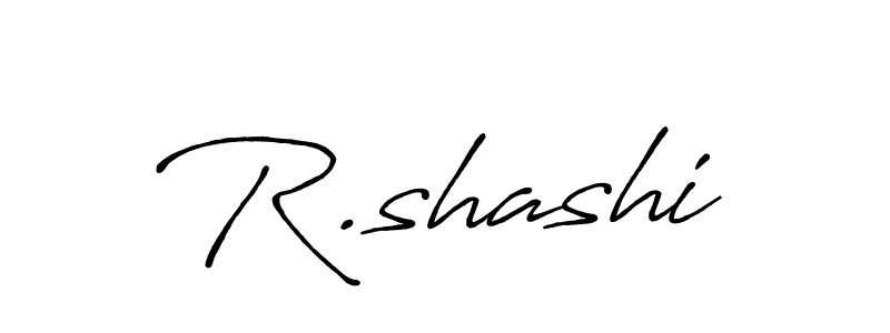 Design your own signature with our free online signature maker. With this signature software, you can create a handwritten (Antro_Vectra_Bolder) signature for name R.shashi. R.shashi signature style 7 images and pictures png