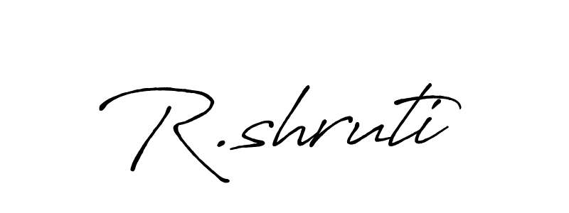 Design your own signature with our free online signature maker. With this signature software, you can create a handwritten (Antro_Vectra_Bolder) signature for name R.shruti. R.shruti signature style 7 images and pictures png