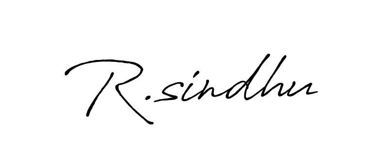 Make a beautiful signature design for name R.sindhu. Use this online signature maker to create a handwritten signature for free. R.sindhu signature style 7 images and pictures png