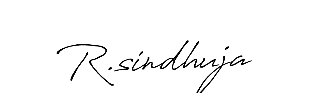 How to make R.sindhuja signature? Antro_Vectra_Bolder is a professional autograph style. Create handwritten signature for R.sindhuja name. R.sindhuja signature style 7 images and pictures png
