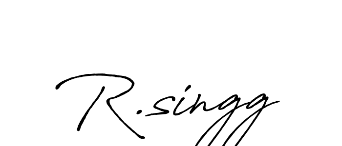 You should practise on your own different ways (Antro_Vectra_Bolder) to write your name (R.singg) in signature. don't let someone else do it for you. R.singg signature style 7 images and pictures png