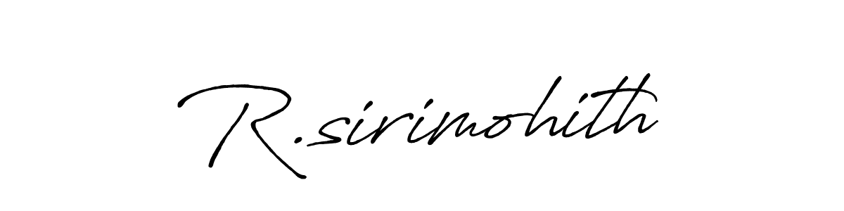 How to make R.sirimohith signature? Antro_Vectra_Bolder is a professional autograph style. Create handwritten signature for R.sirimohith name. R.sirimohith signature style 7 images and pictures png