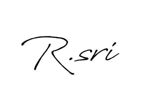 The best way (Antro_Vectra_Bolder) to make a short signature is to pick only two or three words in your name. The name R.sri include a total of six letters. For converting this name. R.sri signature style 7 images and pictures png
