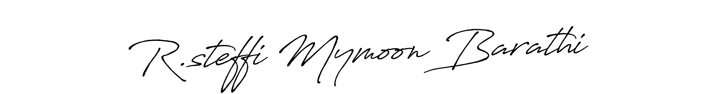 Similarly Antro_Vectra_Bolder is the best handwritten signature design. Signature creator online .You can use it as an online autograph creator for name R.steffi Mymoon Barathi. R.steffi Mymoon Barathi signature style 7 images and pictures png