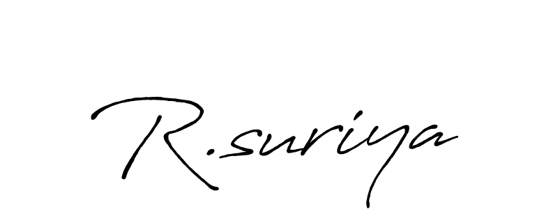 It looks lik you need a new signature style for name R.suriya. Design unique handwritten (Antro_Vectra_Bolder) signature with our free signature maker in just a few clicks. R.suriya signature style 7 images and pictures png