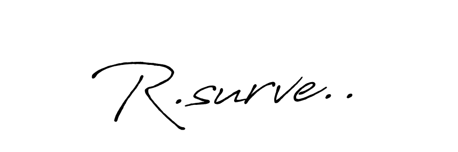 R.surve.. stylish signature style. Best Handwritten Sign (Antro_Vectra_Bolder) for my name. Handwritten Signature Collection Ideas for my name R.surve... R.surve.. signature style 7 images and pictures png