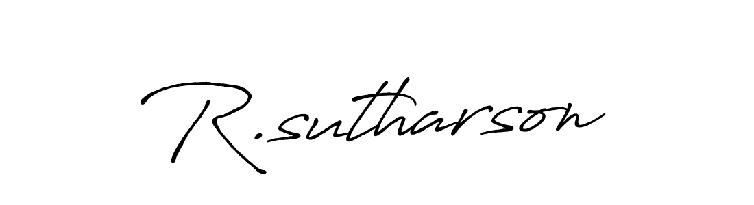 Antro_Vectra_Bolder is a professional signature style that is perfect for those who want to add a touch of class to their signature. It is also a great choice for those who want to make their signature more unique. Get R.sutharson name to fancy signature for free. R.sutharson signature style 7 images and pictures png