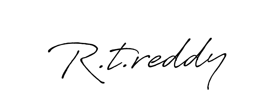R.t.reddy stylish signature style. Best Handwritten Sign (Antro_Vectra_Bolder) for my name. Handwritten Signature Collection Ideas for my name R.t.reddy. R.t.reddy signature style 7 images and pictures png