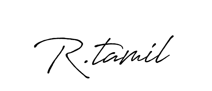 Also You can easily find your signature by using the search form. We will create R.tamil name handwritten signature images for you free of cost using Antro_Vectra_Bolder sign style. R.tamil signature style 7 images and pictures png