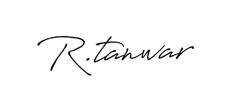 Create a beautiful signature design for name R.tanwar. With this signature (Antro_Vectra_Bolder) fonts, you can make a handwritten signature for free. R.tanwar signature style 7 images and pictures png