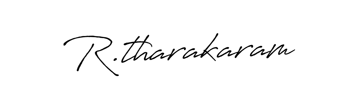 How to make R.tharakaram signature? Antro_Vectra_Bolder is a professional autograph style. Create handwritten signature for R.tharakaram name. R.tharakaram signature style 7 images and pictures png