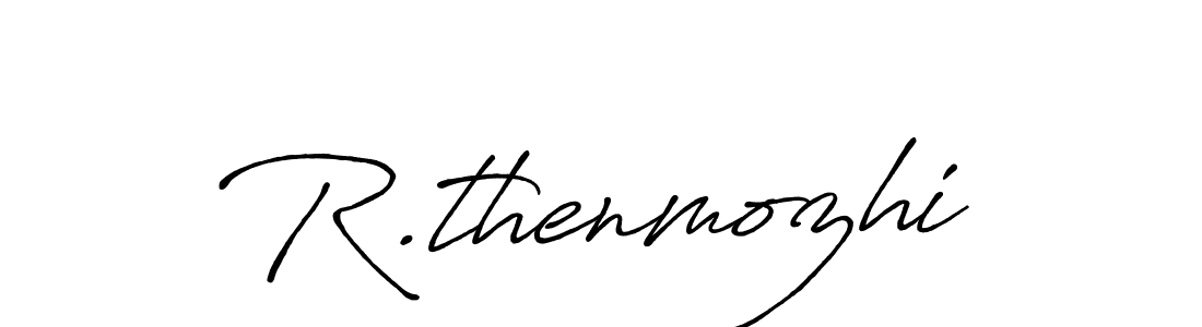 Create a beautiful signature design for name R.thenmozhi. With this signature (Antro_Vectra_Bolder) fonts, you can make a handwritten signature for free. R.thenmozhi signature style 7 images and pictures png