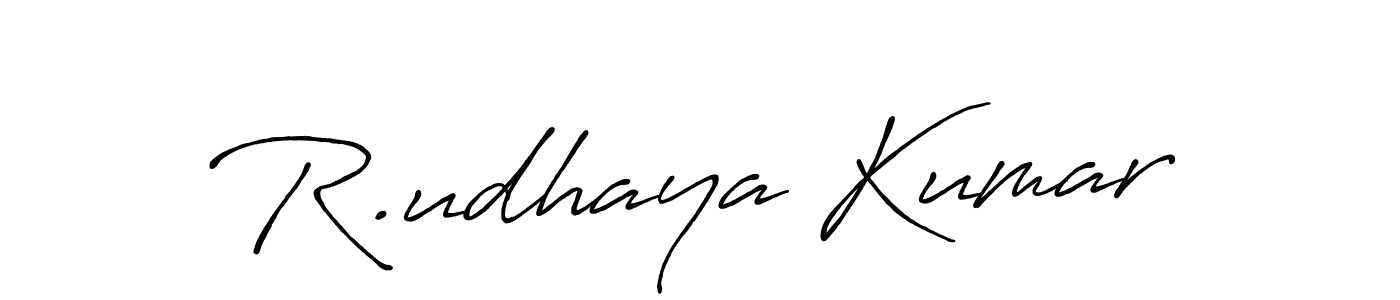 Similarly Antro_Vectra_Bolder is the best handwritten signature design. Signature creator online .You can use it as an online autograph creator for name R.udhaya Kumar. R.udhaya Kumar signature style 7 images and pictures png