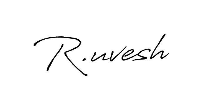 It looks lik you need a new signature style for name R.uvesh. Design unique handwritten (Antro_Vectra_Bolder) signature with our free signature maker in just a few clicks. R.uvesh signature style 7 images and pictures png