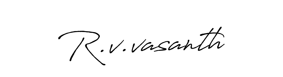 You should practise on your own different ways (Antro_Vectra_Bolder) to write your name (R.v.vasanth) in signature. don't let someone else do it for you. R.v.vasanth signature style 7 images and pictures png