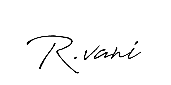 Here are the top 10 professional signature styles for the name R.vani. These are the best autograph styles you can use for your name. R.vani signature style 7 images and pictures png