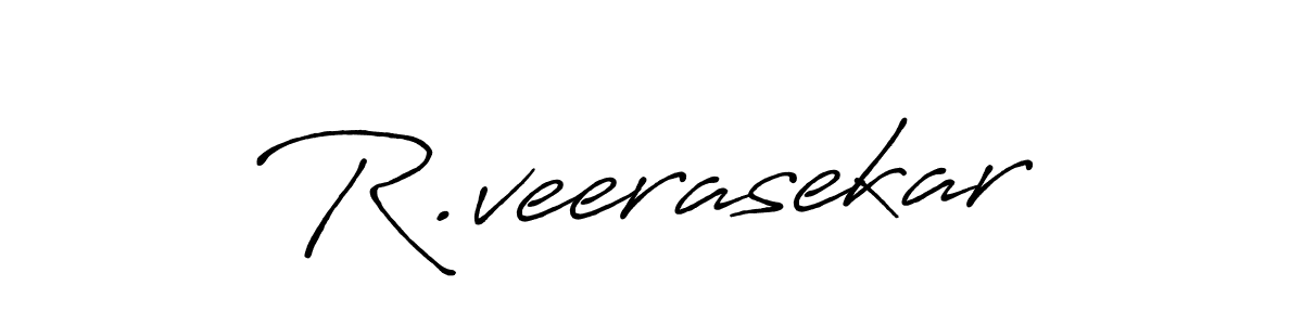 Design your own signature with our free online signature maker. With this signature software, you can create a handwritten (Antro_Vectra_Bolder) signature for name R.veerasekar. R.veerasekar signature style 7 images and pictures png