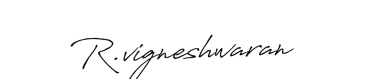 Design your own signature with our free online signature maker. With this signature software, you can create a handwritten (Antro_Vectra_Bolder) signature for name R.vigneshwaran. R.vigneshwaran signature style 7 images and pictures png