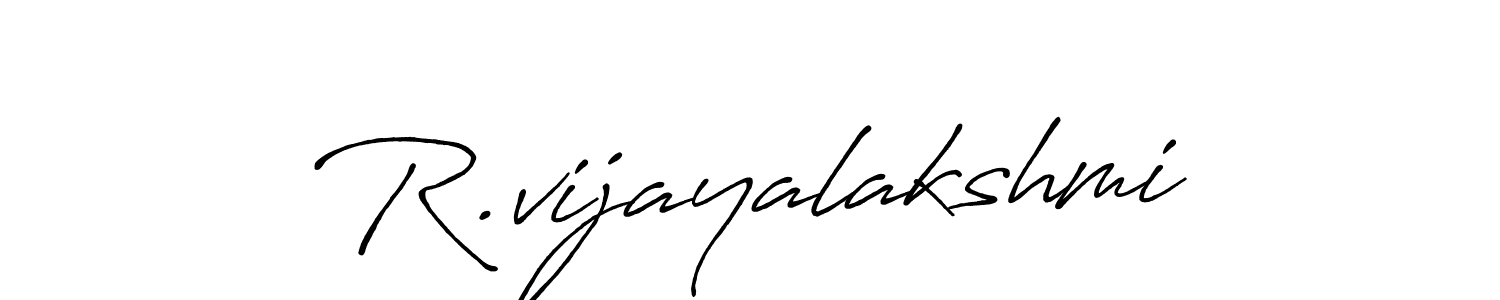Also we have R.vijayalakshmi name is the best signature style. Create professional handwritten signature collection using Antro_Vectra_Bolder autograph style. R.vijayalakshmi signature style 7 images and pictures png