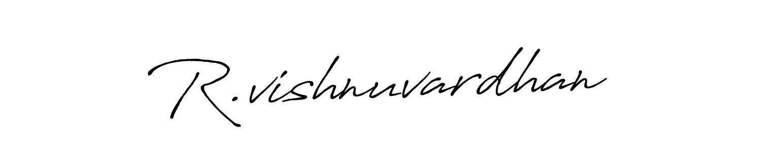 This is the best signature style for the R.vishnuvardhan name. Also you like these signature font (Antro_Vectra_Bolder). Mix name signature. R.vishnuvardhan signature style 7 images and pictures png