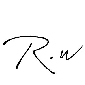 70+ R.w Name Signature Style Ideas | Perfect Autograph