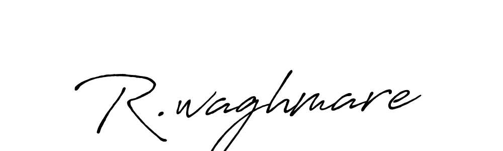 How to make R.waghmare signature? Antro_Vectra_Bolder is a professional autograph style. Create handwritten signature for R.waghmare name. R.waghmare signature style 7 images and pictures png