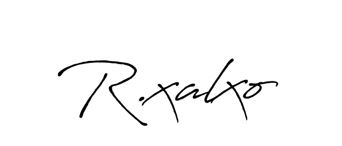 How to Draw R.xalxo signature style? Antro_Vectra_Bolder is a latest design signature styles for name R.xalxo. R.xalxo signature style 7 images and pictures png